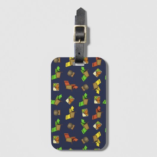 Lounge Lizard Bagagelabel (Voorkant (verticaal))