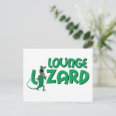Lounge Lizard Briefkaart (Staand voorkant)