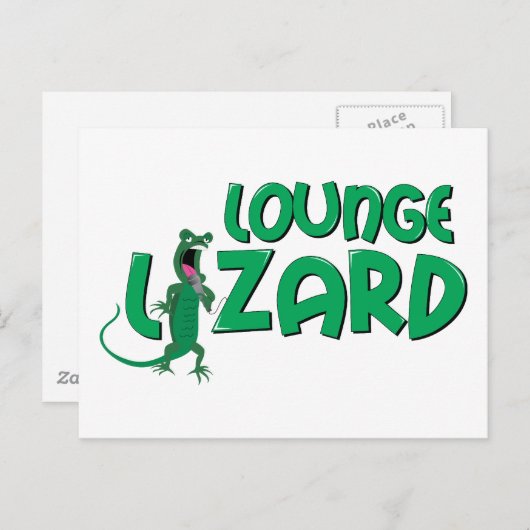 Lounge Lizard Briefkaart (Voorkant / Achterkant)