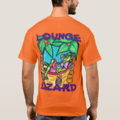 LOUNGE LIZARD CARTOON BLACK T-SHIRT (Achterkant)