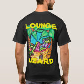 LOUNGE LIZARD CARTOON BLACK T-SHIRT (Achterkant)