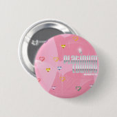 Lounge Pink Kiss Button (Voorkant /achterkant)