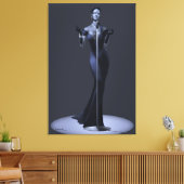 Lounge Singer Canvas Print (Insitu (Woonkamer))