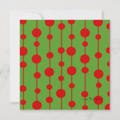 Lounge Singer-kerstkleuren Kaart (Achterkant)