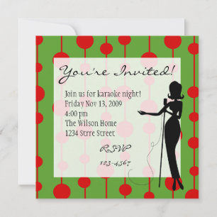 Lounge Singer-kerstkleuren Kaart