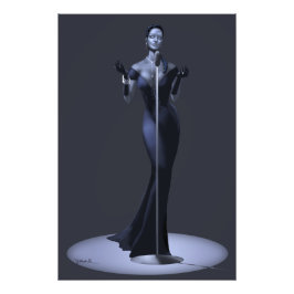 Lounge Singer Poster Print