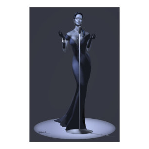 Lounge Singer Poster Print