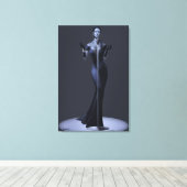 Lounge Singer Wrapped Canvas en Posters Afdruk (Insitu (Houten vloer))