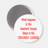 Lounge van leraar magneet (Voorkant / Achterkant)