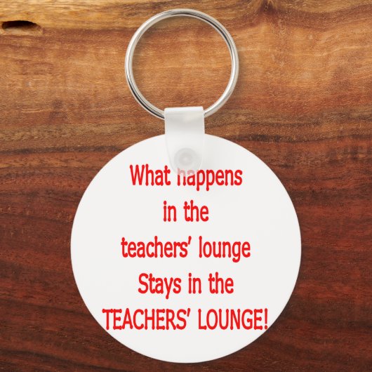 Lounge van leraar sleutelhanger (Voorkant)