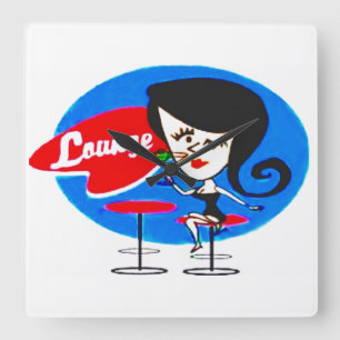 Lounge Vierkante Klok