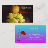 Lounge visitekaartje sjabloon (Voorkant / Achterkant)