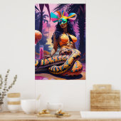 Loungen bij de Serpentine Waters Poster (Keuken)
