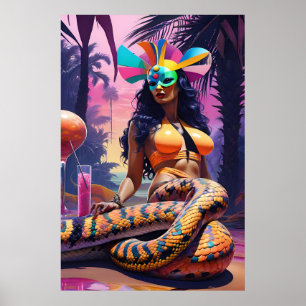 Loungen bij de Serpentine Waters Poster