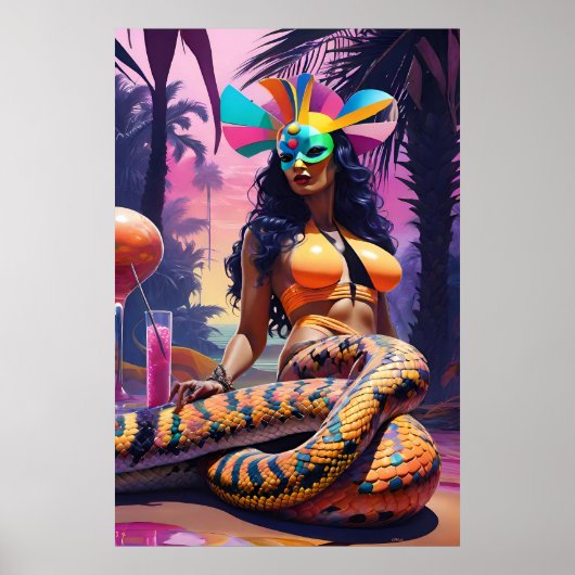 Loungen bij de Serpentine Waters Poster (Voorkant)