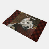 Loungen Westie op de bank Deurmat (Schuin)