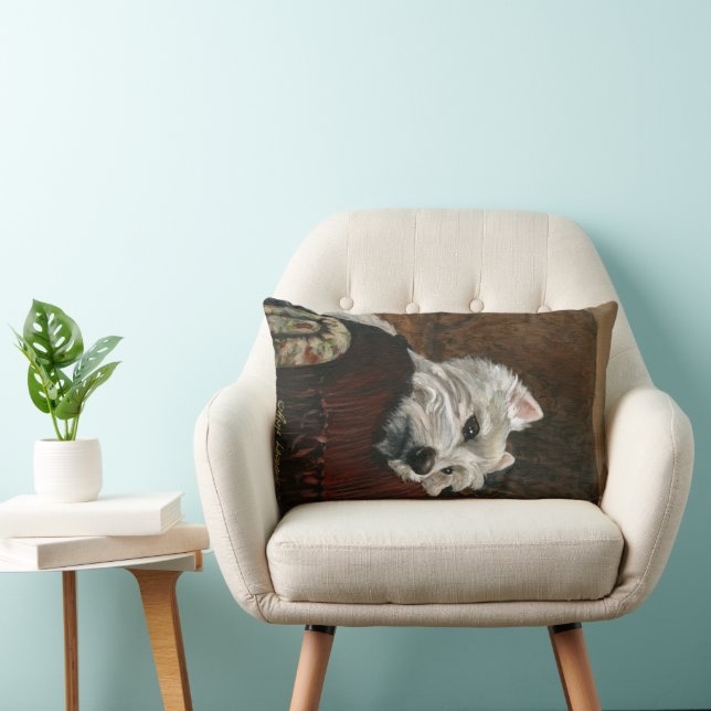 Loungen Westie op de bank Kussen (Stoel)