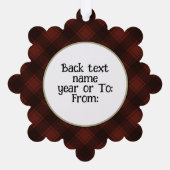 Loungen Westie op de bank Ornament Kaart (Achterkant)