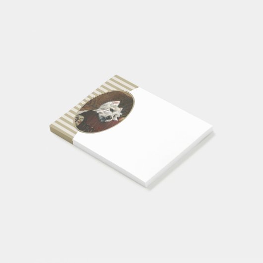 Loungen Westie op de bank Post-it® Notes (Schuin)