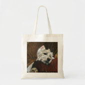 Loungen Westie op de bank Tote Bag (Voorkant)