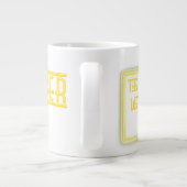 Lounger Jumbo Mok Neon Yellow (Achterkant)