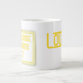 Lounger Jumbo Mok Neon Yellow (Voorkant)