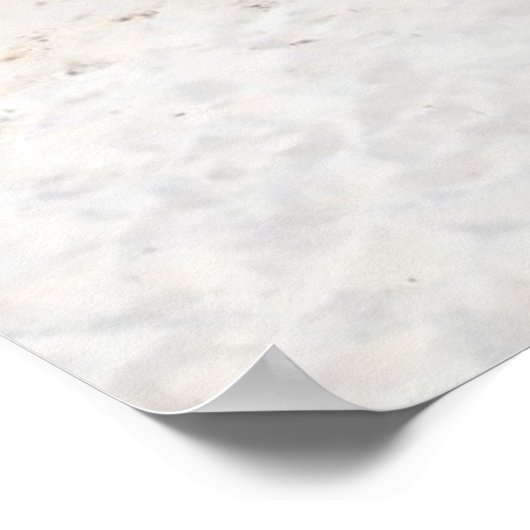 Lounges op het oceaanstrand poster (Hoek)