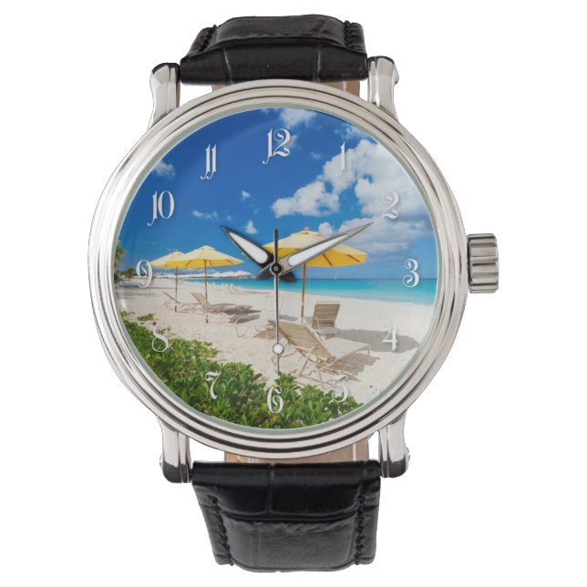 Lounges op het strand horloge (Voorkant)