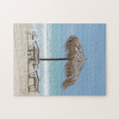 Lounges op het strand legpuzzel (Horizontaal)