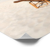 Lounges op het strand poster (Hoek)
