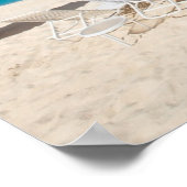 Lounges op het strand poster (Hoek)