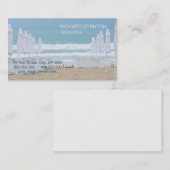 Lounges op het strand visitekaartje (Voorkant / Achterkant)