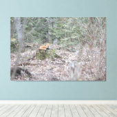 loungevos canvas afdruk (Insitu (Houten vloer))