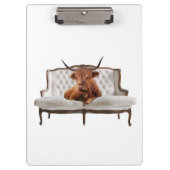 Lounging Highland Scottish Koe Clipboard Klembord (Voorkant)