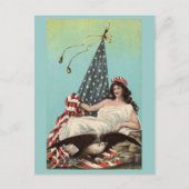  Lounging Lady Liberty Briefkaart (Voorkant)