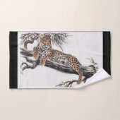 Lounging Leopard Bad Handdoek (Handdoek)