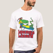 lounging lounge hagedis cartoon t-shirt (Voorkant)