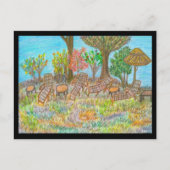 Lounging onder de bomen briefkaart (Voorkant)