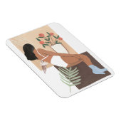 Lounging Woman Magneet (Rechterzijde)
