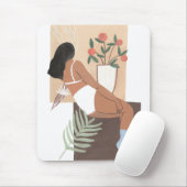 Lounging Woman Muismat (Met muis)