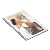 Lounging Woman Notitieboek (Rechterzijde)