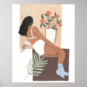 Lounging Woman Poster