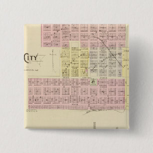 Loup City, Nebraska Vierkante Button 5,1 Cm