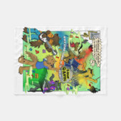 LOUP GAROU Blanket Fleece Deken (Voorkant (Horizontaal))