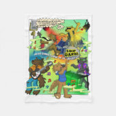LOUP GAROU Blanket Fleece Deken (Voorkant)