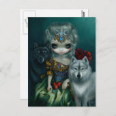 "Loup-Garou:  Briefkaart La Grande Prêtresse" (Voorkant / Achterkant)