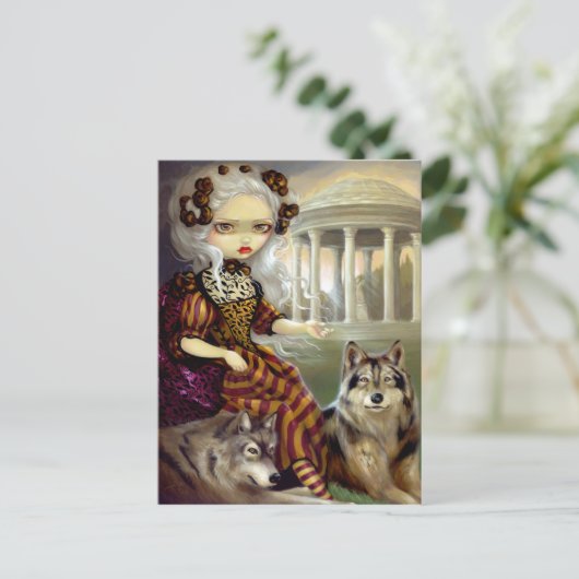 "Loup-Garou:  Briefkaart Le Temple" (Staand voorkant)