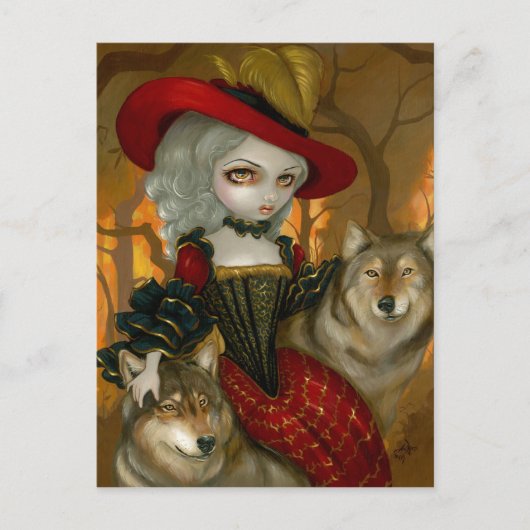 "Loup-Garou:  d'Automne"-Briefkaart Briefkaart (Voorkant)