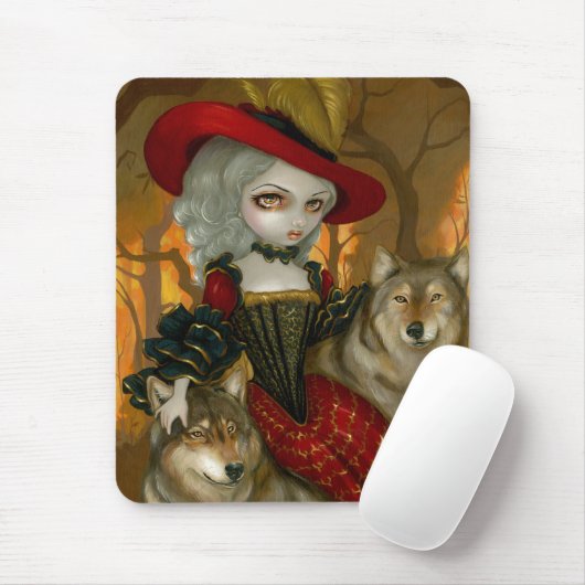 Loup-Garou: d'Automne gothic Wolf Rococo Mousepad Muismat (Met muis)