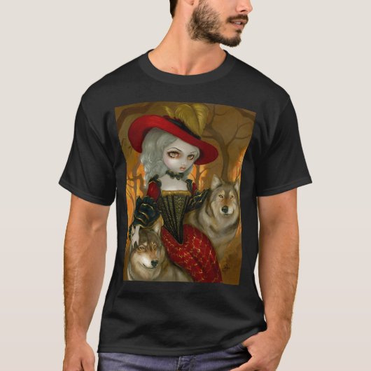 Loup-Garou d'Automne - Gothic wolf Rococo shirt (Voorkant)